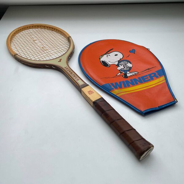 Raquette de tennis Snoopy John Newcombe