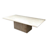 Travertine coffee table