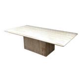 Travertine coffee table
