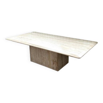 Travertine coffee table
