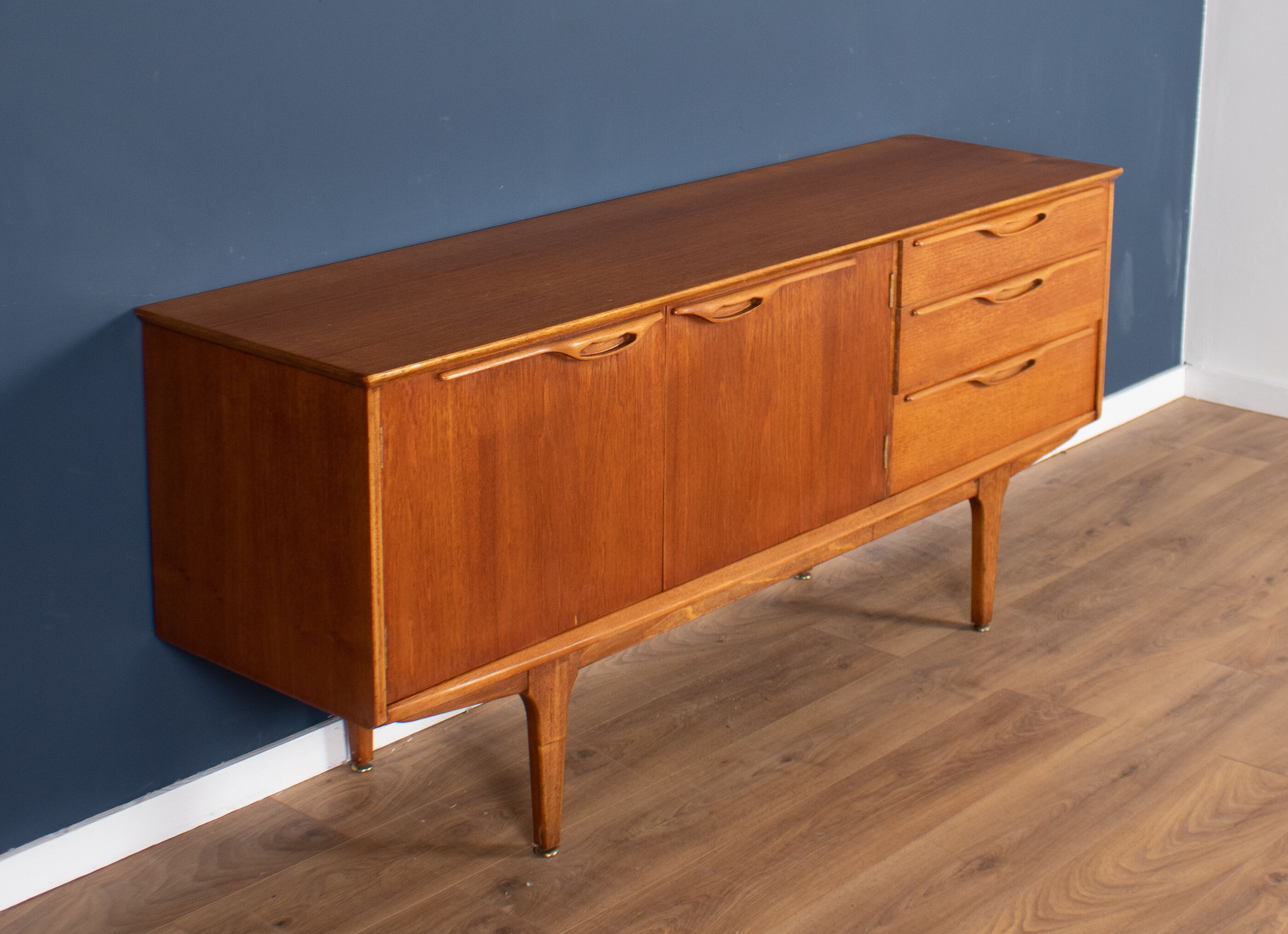 Retro teak 1960s short jentique classic mid century sideboard