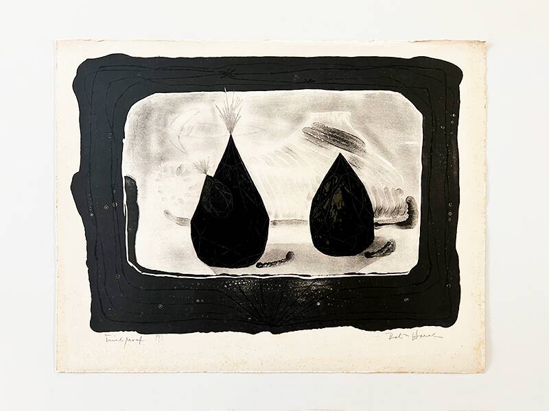 Signed and numbered lithograph “Trial Proof” by Bohuslav Horak