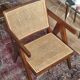 Scandinavian armchair in rattan & solid birch – Swedish vintage