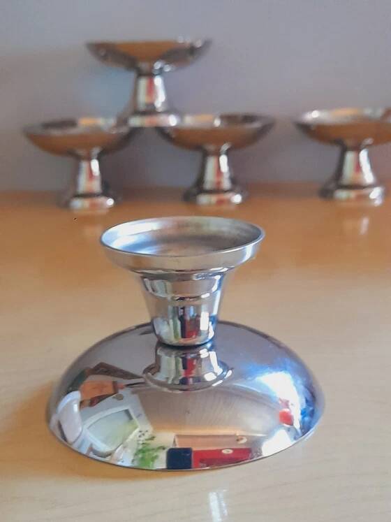 Coupes à glaces /desserts en inox 1970