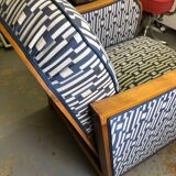 Armchair 1930s, reclining, fully restored