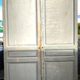 Two single-sided closet doors in solid fir XX century