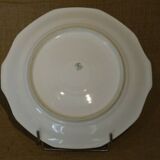 Limoges porcelain pie dish Unique floral decoration roses