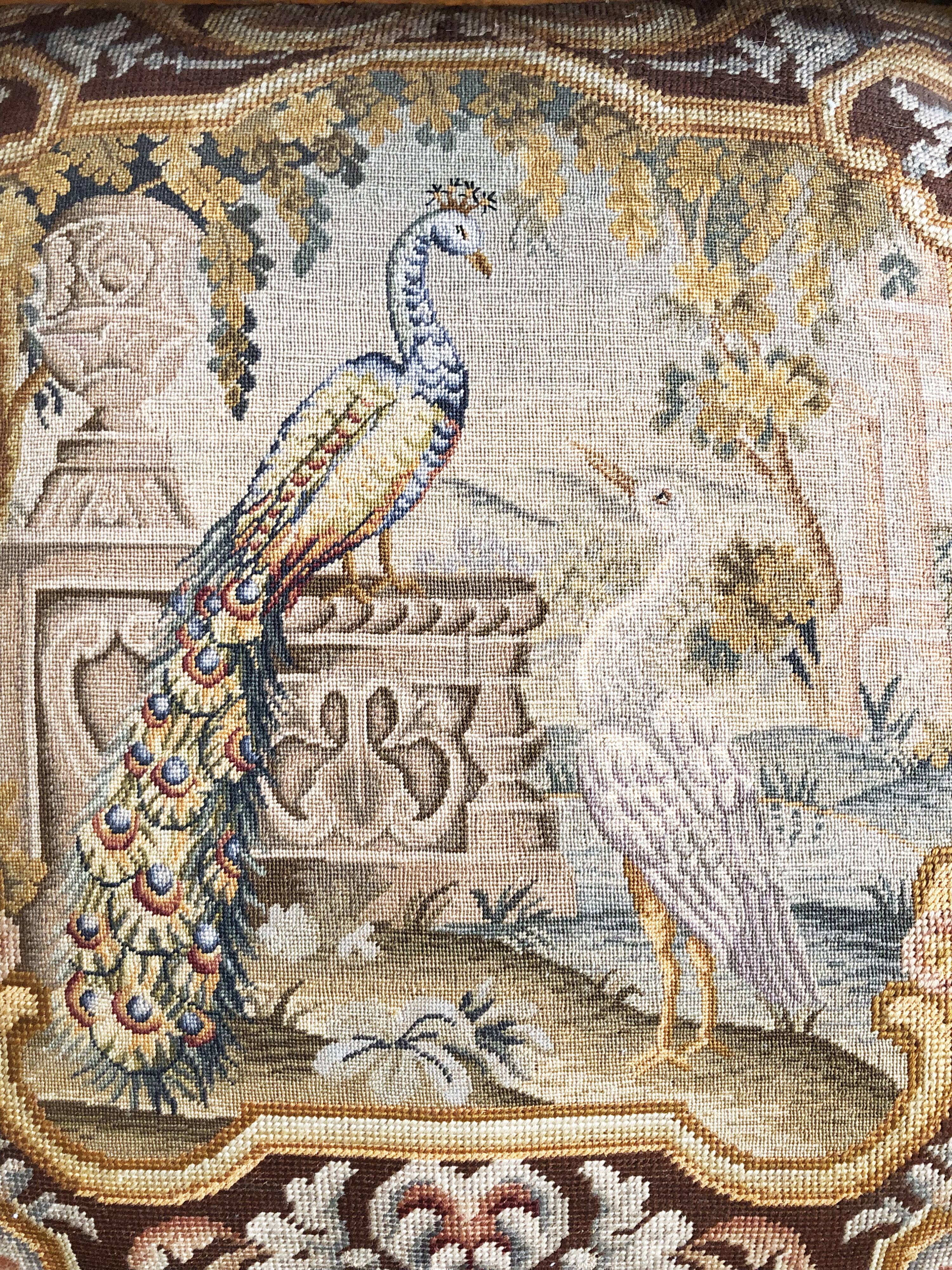 Armchair with high back called Dutch style neo-Louis XIII