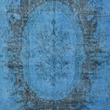 Blue Vintage Anatolian Floral Rug sku 2350