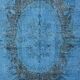 Blue Vintage Anatolian Floral Rug sku 2350