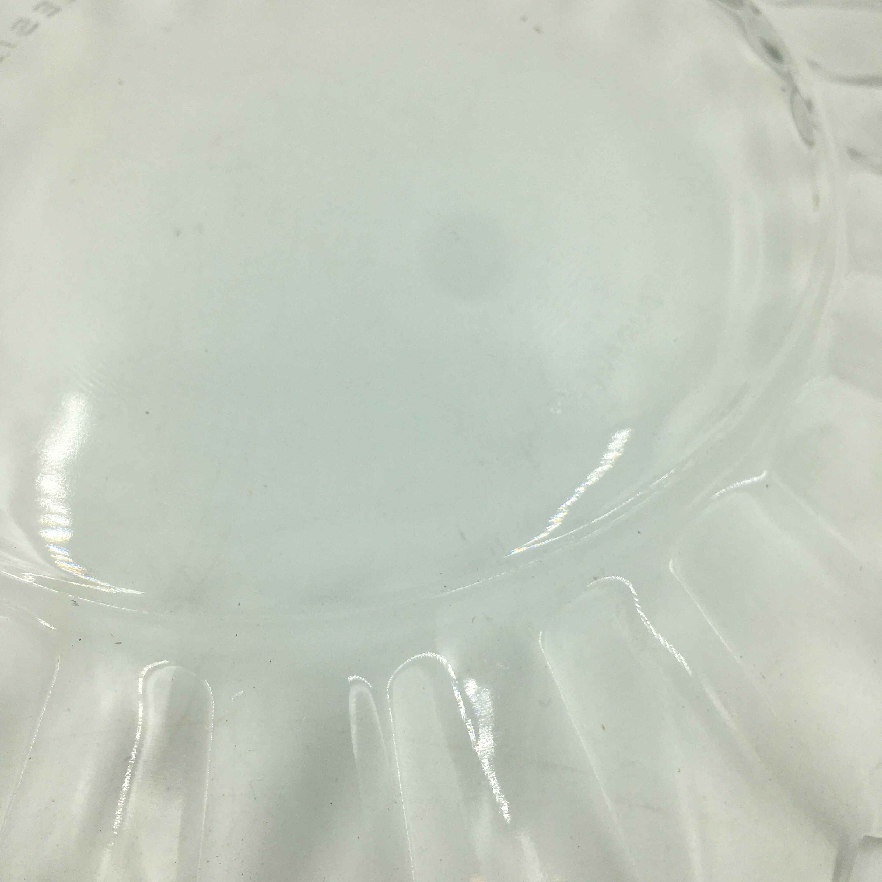 6 glass dessert plate set