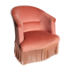 Fauteuil crapaud rose