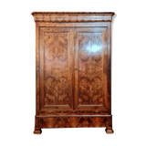 Parisian wardrobe Louis Philippe period walnut circa 1830