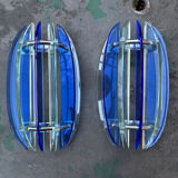Two Veca Fontana Arte wall lights from 1970.