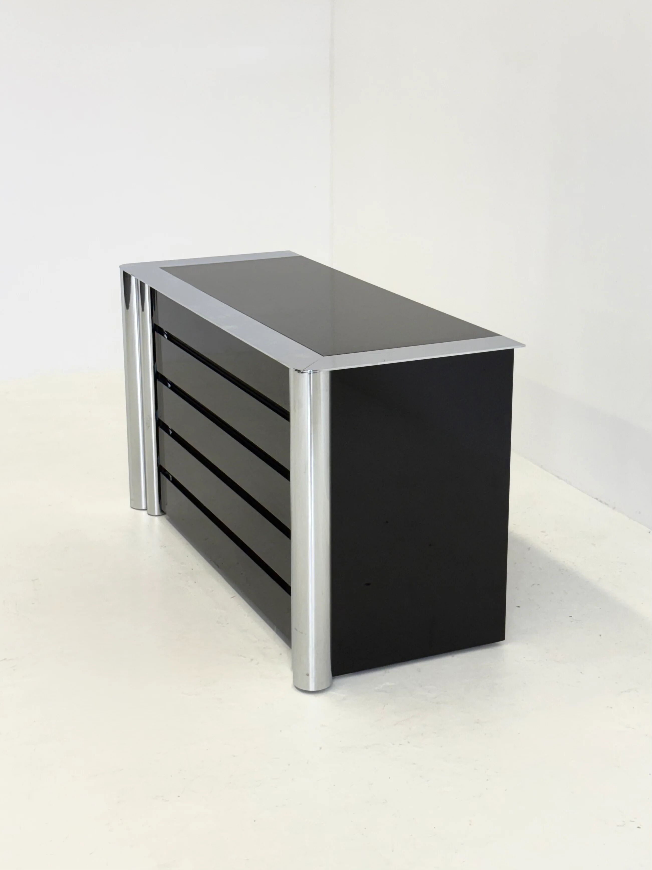 Black sideboard by Antonello Mosca for Cinova