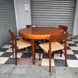 Table extensible en teck vintage