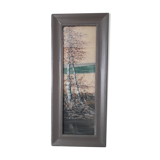 Tableau ancien représentant un paysage