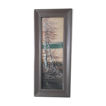 Tableau ancien représentant un paysage