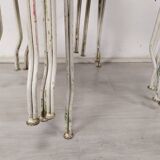 4 wrought iron garden armchairs