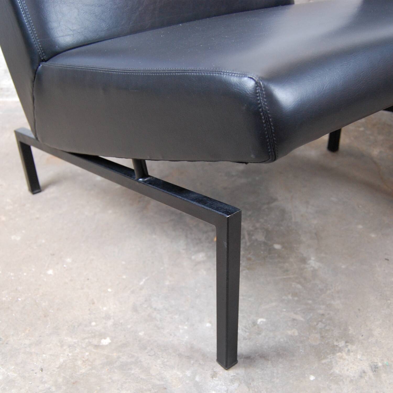 Pair of "Tempo" low chairs by Joseph André Motte for Steiner 1960s