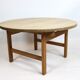Table basse de chêne conçue par Hans J. Wegner et fabriquée par PP. Meubles dans les années 1960.