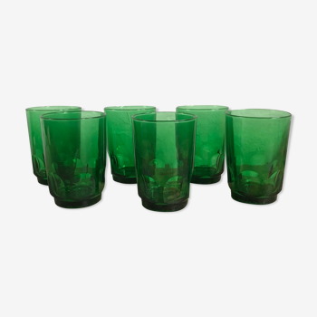 Lot de 6 verres vintage