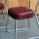 Office chairs in burgundy skaï 50s