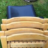 Series of 4 folding chairs