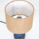 Ceramic table lamp “972” by Søholm with jute shade, mid-century Danish modern design, 1960s/1970s