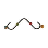 Vintage wood ball coat holder
