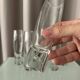 Set of 6 Vintage Durobor Bubble Champagne Flutes | Belgian Design