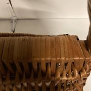 Vintage 70s wicker shopping basket