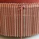 Pink-orange velvet tub chair