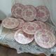 10 antique dinner plates