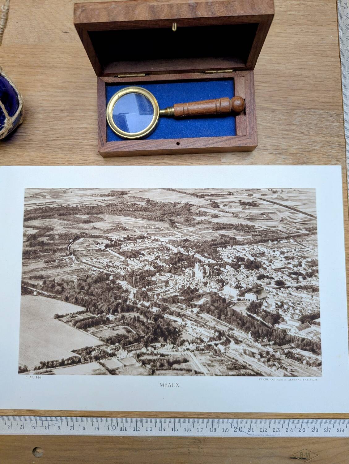 Meaux, photo plate printed in 1934.