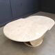 Vintage two tier travertine coffee table, 1970s