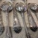 12 silver-plated metal coffee spoons by Boulenger LXV demi riche.