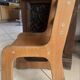Vintage wooden children's sled chair – 60s/70s design furniture