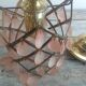 Hanging lamp with stamps
