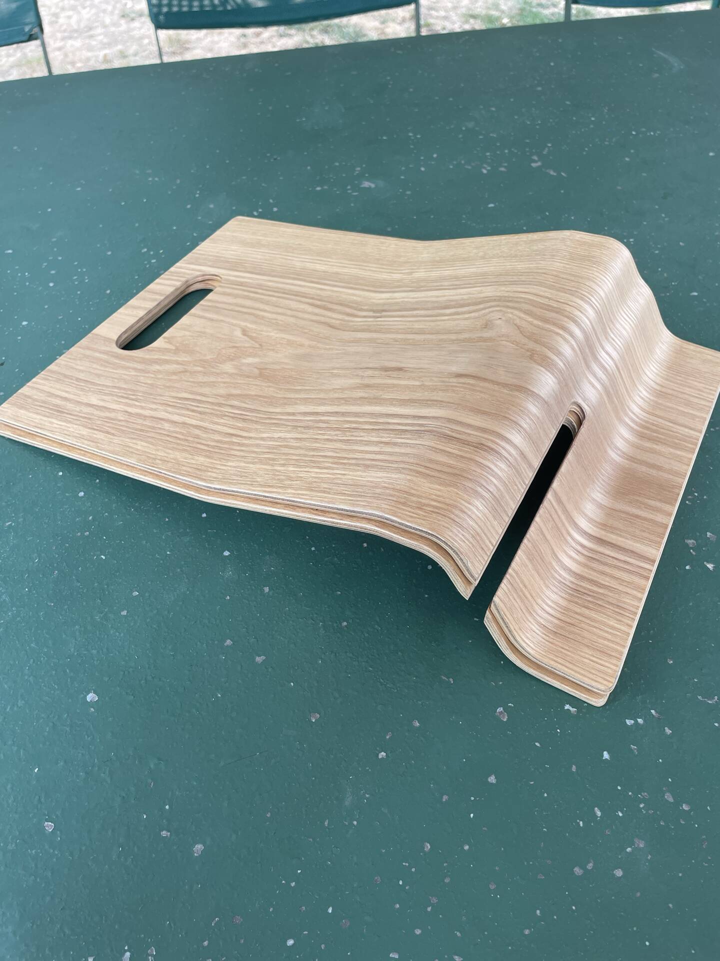 Vintage Scandinavian design magazine rack