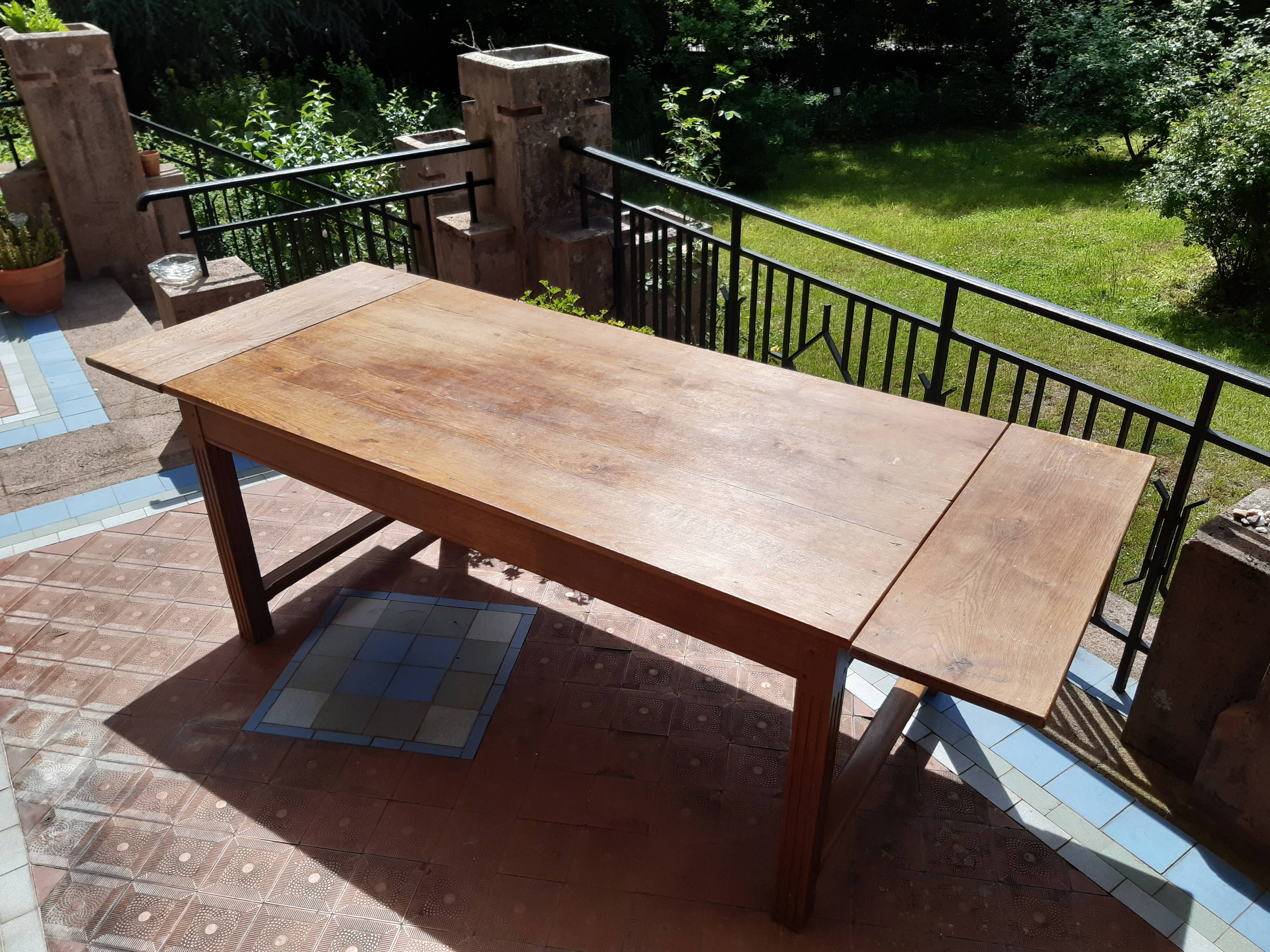 Large oak table circa 1940