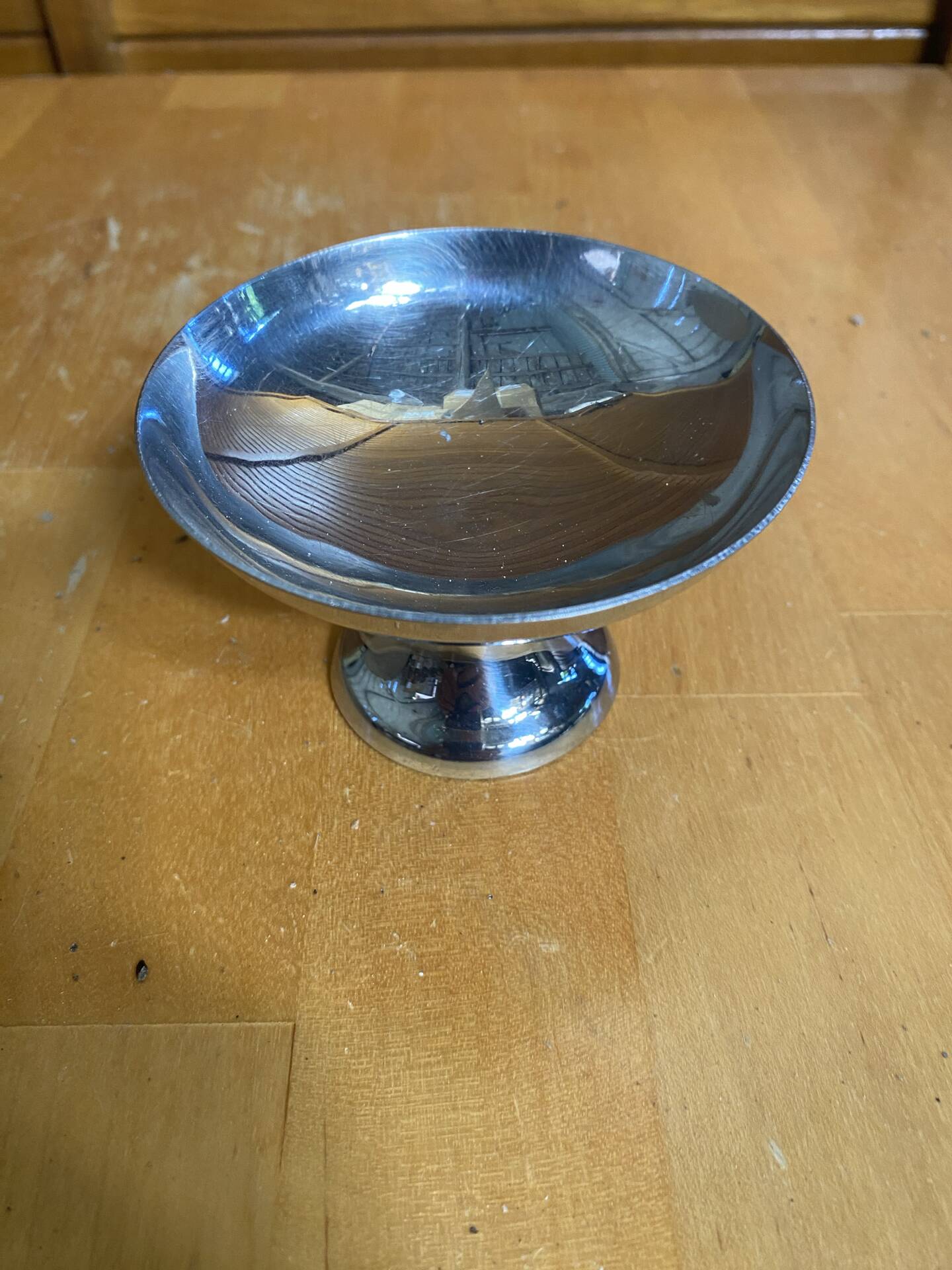 Set of 6 Ice Cream Bowls GUY DEGRENNE Stainless Steel Made in France Vintage #E1