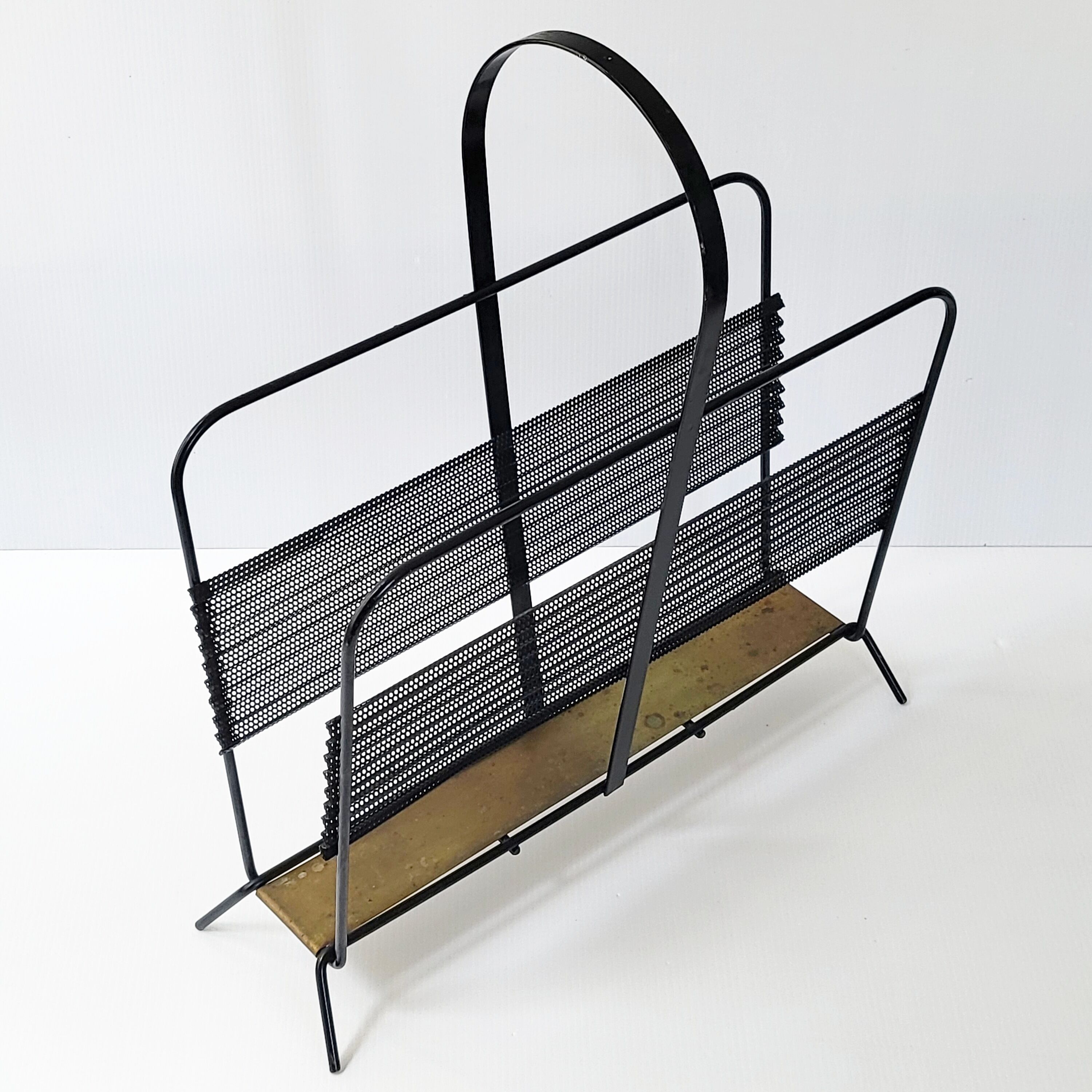 Vintage magazine holders by Mathieu Matégot, model "Harper's", 1950