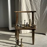 Large antique silver-plated candlestick H29 D10.5