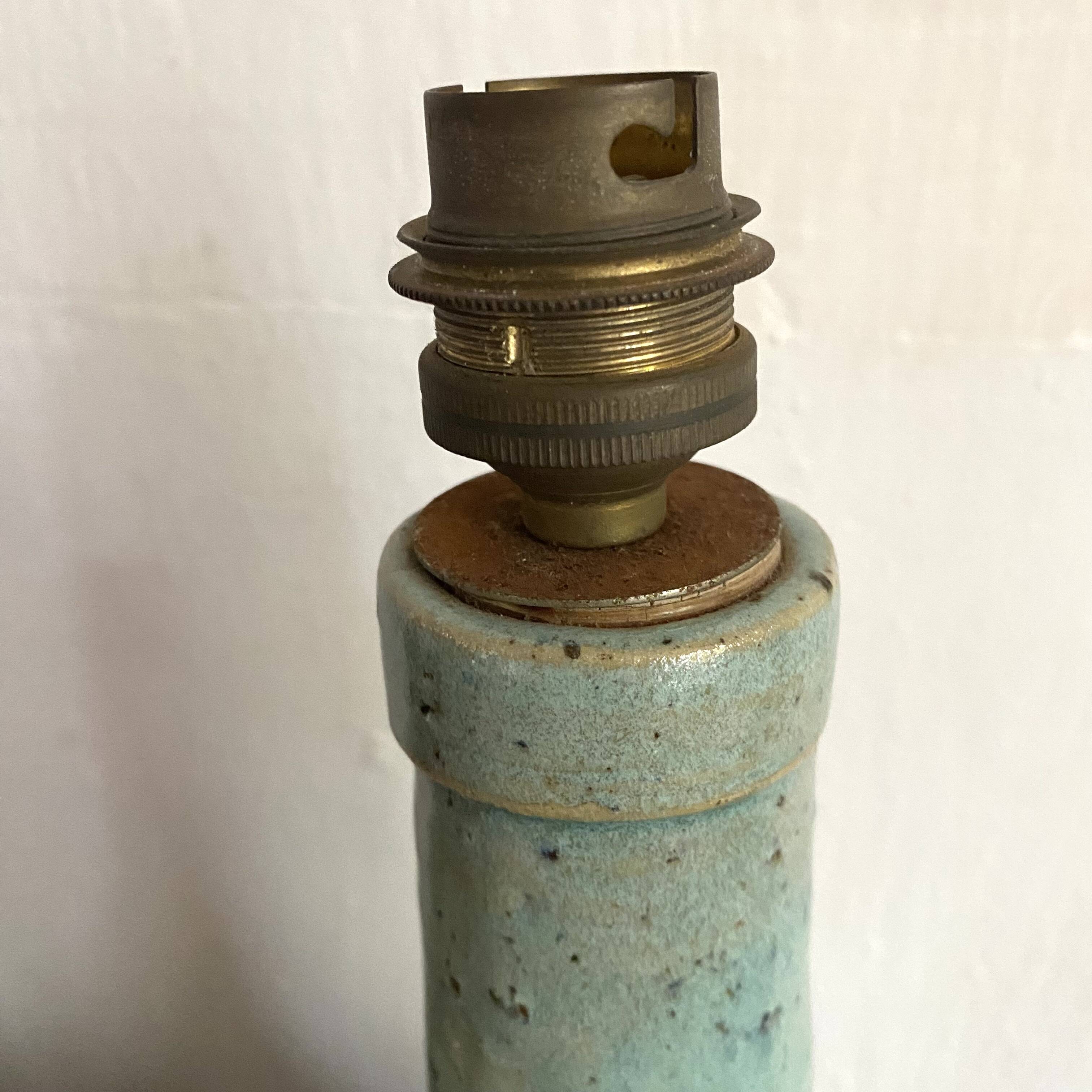 matching signed ceramic lamp bases