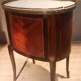 Commode tambour à porte  en plaquage