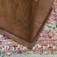 Office cabinet in oak with English leather top from the 1990s.