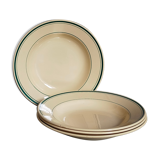 Four plates l'Amandinoise de Saint-Amand ancient