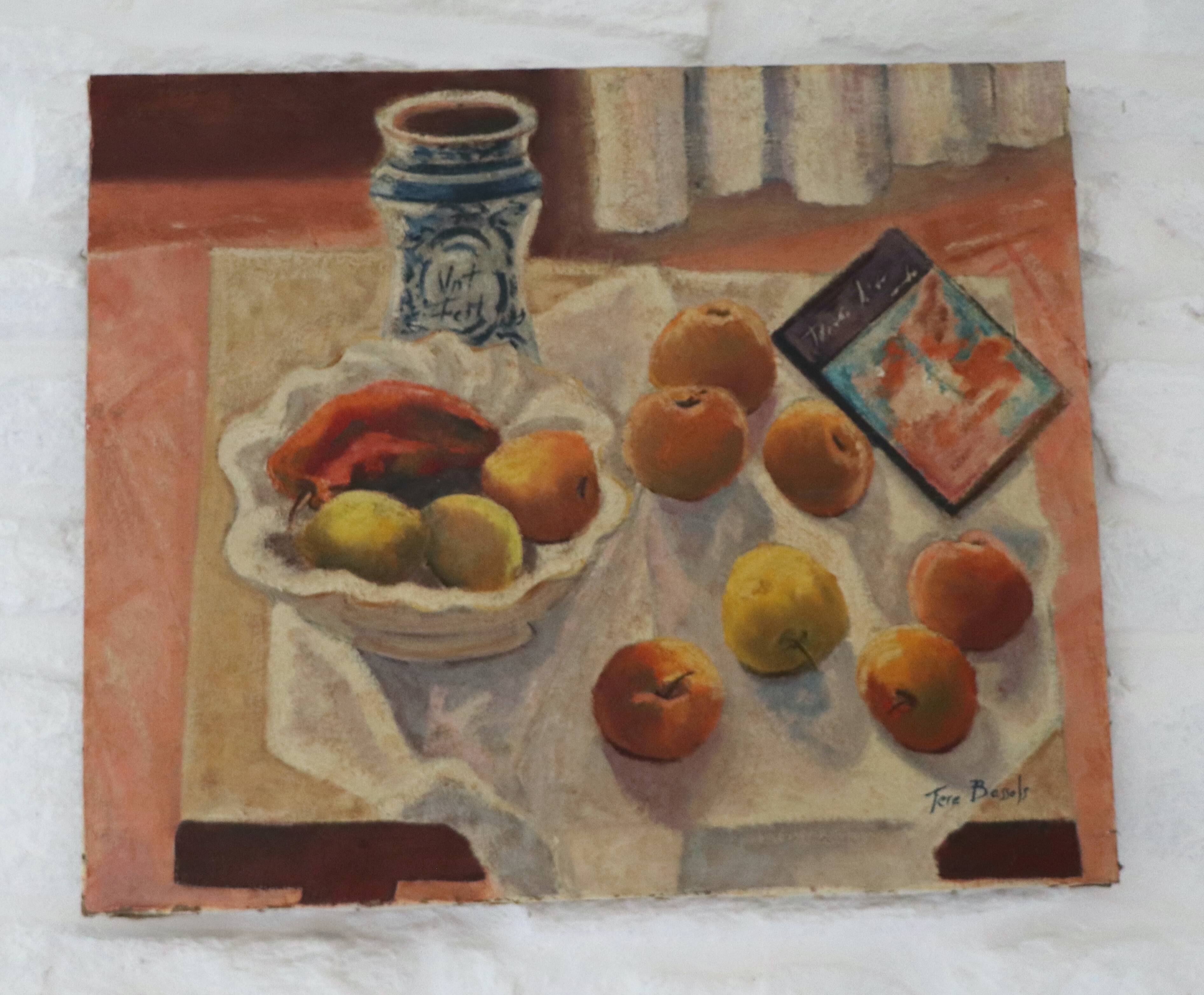 Oil on canvas Still life with fruits XX Minorca