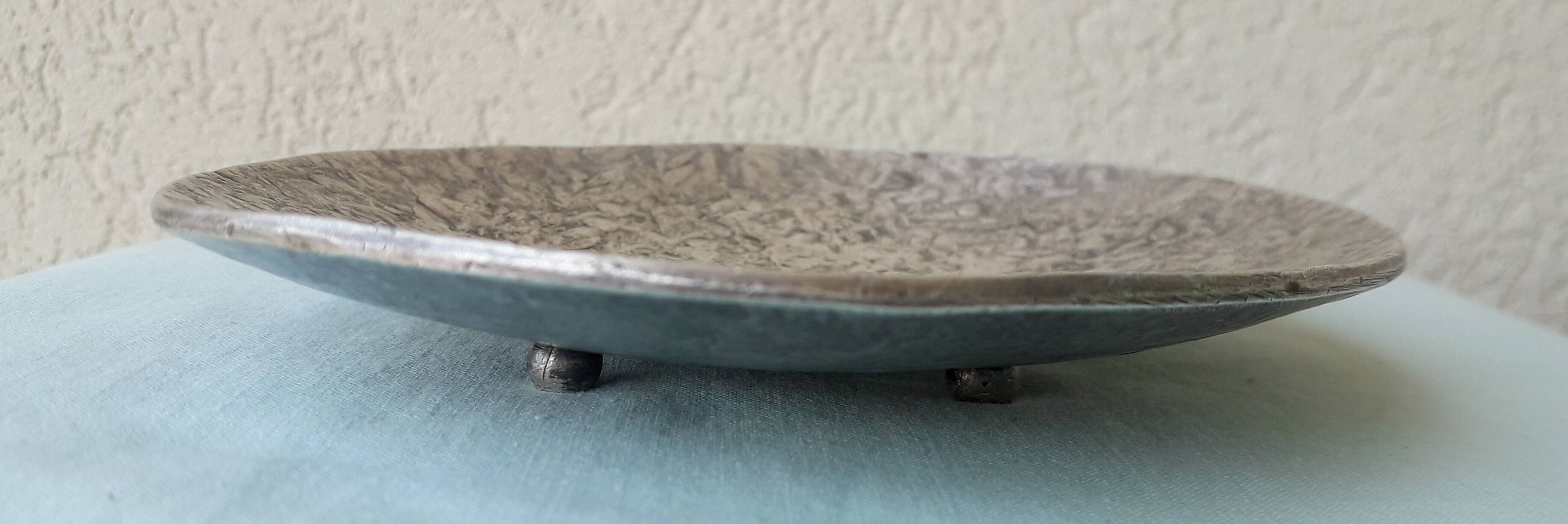 Silver-plated metal tray Edouard Rambaud